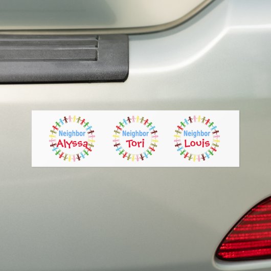 NachbarNametags Autoaufkleber (Auf Auto)