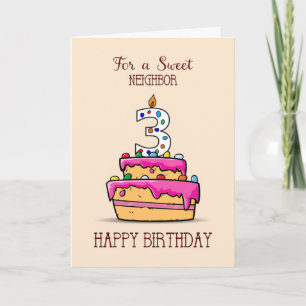 Nachbarschaft 3. Geburtstag, 3. Geburtstag, auf Sw Karte