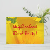 Nachbarschaft Block Party! Einladungen (Stehend Vorderseite)