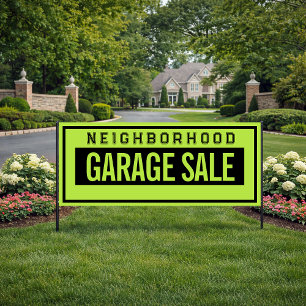 Nachbarschaft-Garagenverkauf-Banner 0,76m X 1,83m Banner