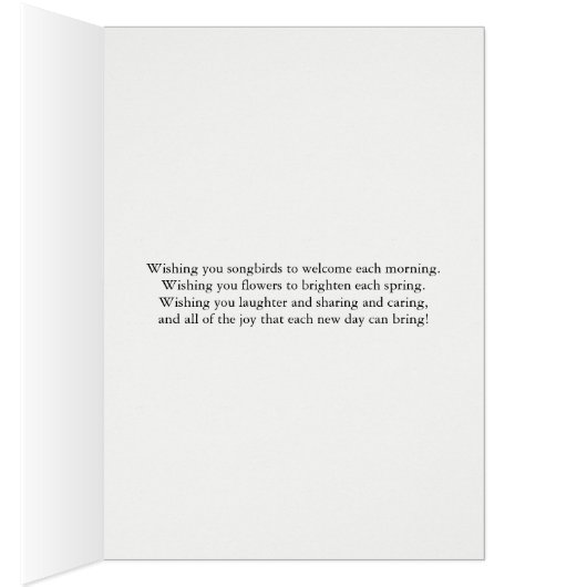 Nachbarschaft Geburtstag mit Blume (Innen (Rechts))