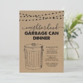 Nachbarschaft Müll kann Einladung zu Abend (Stehend Vorderseite)