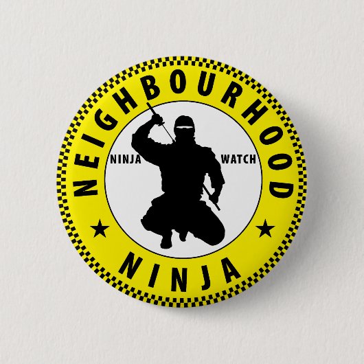 Nachbarschaft Ninja Button (Vorderseite)