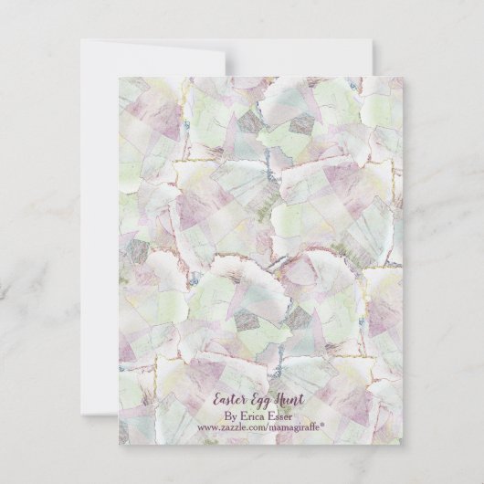 Nachbarschaft Ostereier Jagd Einladung (Rückseite)