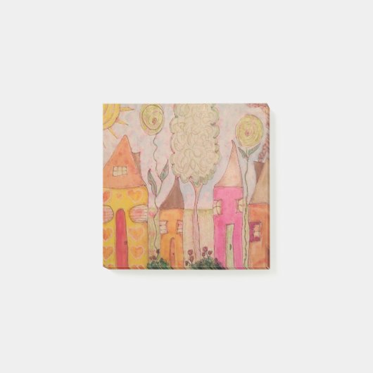 Nachbarschaft skurril post-it klebezettel (Vorderseite)