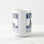 Nachbarschaft Vater Blaue Warnung Kaffeetasse (Mittel)