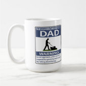 Nachbarschaft Vater Blaue Warnung Kaffeetasse (Links)
