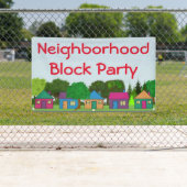 Nachbarschafts-Block-Party Banner (Insitu)