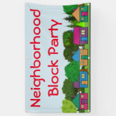 Nachbarschafts-Block-Party Banner (Vertikal)