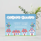 Nachbarschafts-Block-Party Einladung (Stehend Vorderseite)