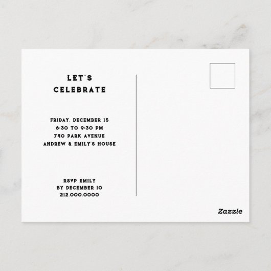 Nachbarschafts-Feiertag Postkarte (Rückseite)