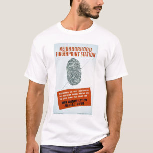 Nachbarschafts-Fingerabdruck-Station - WPA T-Shirt