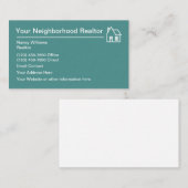 Nachbarschafts-Grundstücksmakler-Thema Visitenkarte (Vorne/Hinten)