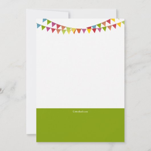 Nachbarschafts-Party Einladung (Rückseite)