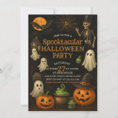 Nachbarschafts-Spooktacular-Halloween-Party einlad Einladung (Vorderseite)