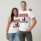 Nachbarschafts-Vater warnend Schildgrill Rot T-Shirt (Unisex)