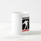 Nachbarschafts-Zombie-Uhr - Rot Kaffeetasse (Mittel)