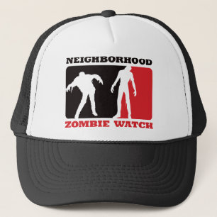 Nachbarschafts-Zombie-Uhr - Rot Truckerkappe