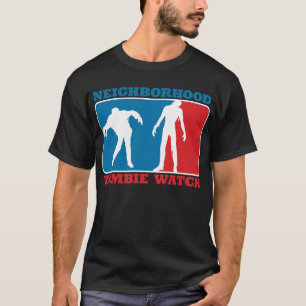 Nachbarschafts-Zombie-Uhr - Weiß T-Shirt