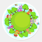 Nachbarschaftsaufkleber - SRF Runder Aufkleber (Vorderseite)