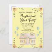 Nachbarschaftsblock-Party Feiertagspostkarte (Vorne/Hinten)