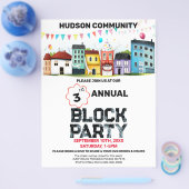 Nachbarschaftsblock Party Flyer (Einzeln)