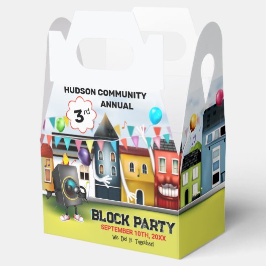 Nachbarschaftsblock-Party Geschenkschachtel (Geöffnet)