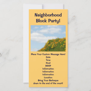 Nachbarschaftsblock Party! Summer Party Barbeques