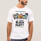 Nachbarschaftsblock-Party T-Shirt (Vorderseite)