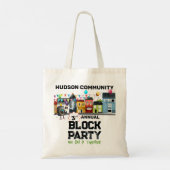 Nachbarschaftsblock-Party Tragetasche (Rückseite)