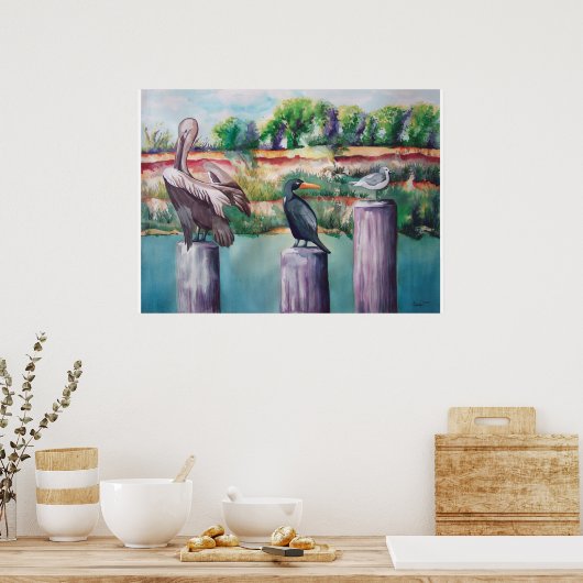 Nachbarschaftsklatsch Poster (Küche)