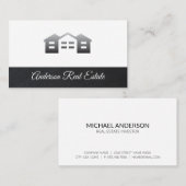 Nachbarschaftslogos | Leather Trim | Real Anwesen Visitenkarte (Vorne/Hinten)