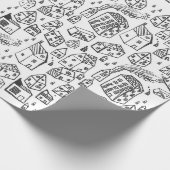 Nachbarschaftspensum, Papier zum Umschlag im neuen Geschenkpapier (Ecke)