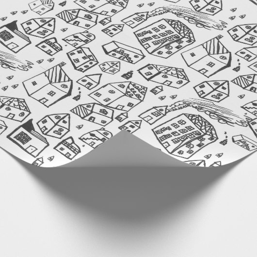 Nachbarschaftspensum, Papier zum Umschlag im neuen Geschenkpapier (Ecke)