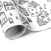 Nachbarschaftspensum, Papier zum Umschlag im neuen Geschenkpapier (Rolleneckpunkt)