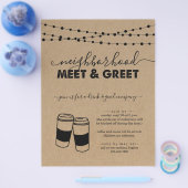 Nachbarschaftstreffen und Flyer der Grünen Party E (Einzeln)