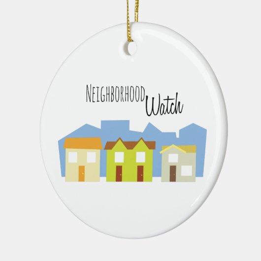 Nachbarschaftswache Keramik Ornament (Links)