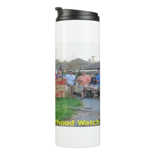 Nachbarschaftswache Thermal Tumbler Thermosbecher (Nach rechts gedreht)