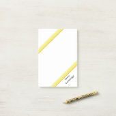 Nachbemerke - Gelbfärbung Post-it Klebezettel (Auf Schreibtisch)