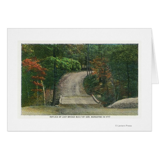 Nachbildung der letzten Brücke von Gen Burgoyne (Vorderseite (Horizontal))