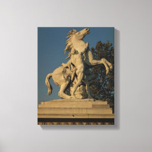 Nachbildung eines der beiden "Frühpferde" Leinwanddruck