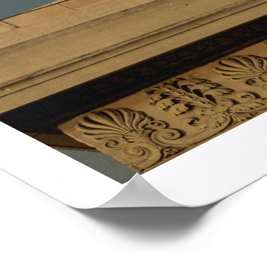 Nachbildung eines der beiden "Frühpferde" Poster (Ecke)