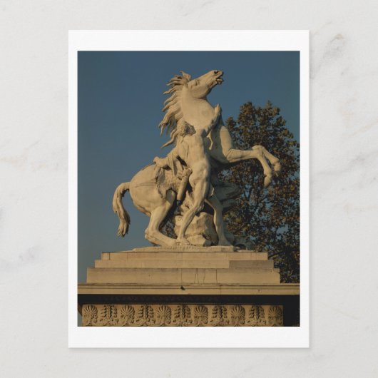 Nachbildung eines der beiden "Frühpferde" Postkarte (Vorderseite)