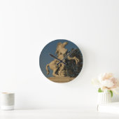 Nachbildung eines der beiden "Frühpferde" Runde Wanduhr (Zuhause)