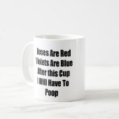 Nachdem diese Schale ich kacken muss Kaffeetasse (Vorderseite Links)