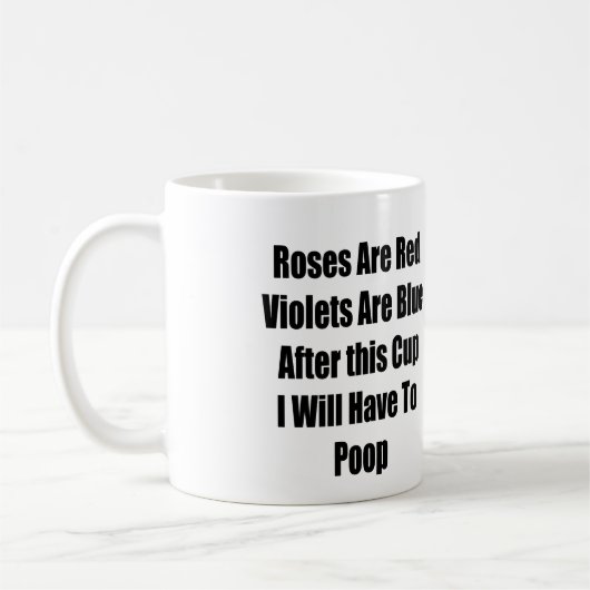 Nachdem diese Schale ich kacken muss Kaffeetasse (Links)