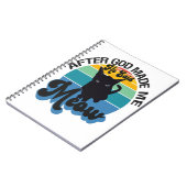 Nachdem Gott mich gemacht hat, sagte er Meow Funny Notizblock (Linke Seite)