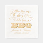 Nachdem sie sagen, ich Ließ eine GRILLEN haben! Servietten Mit Folie (Vorderseite)