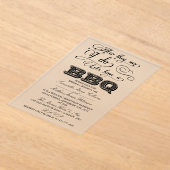 Nachdem sie sagen, ich tue, Lass eine GRILLEN! Acryleinladungen (Ablage )