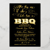 Nachdem sie sagen, ich tue, Lass eine GRILLEN! Hoc Folieneinladung (Vorderseite)